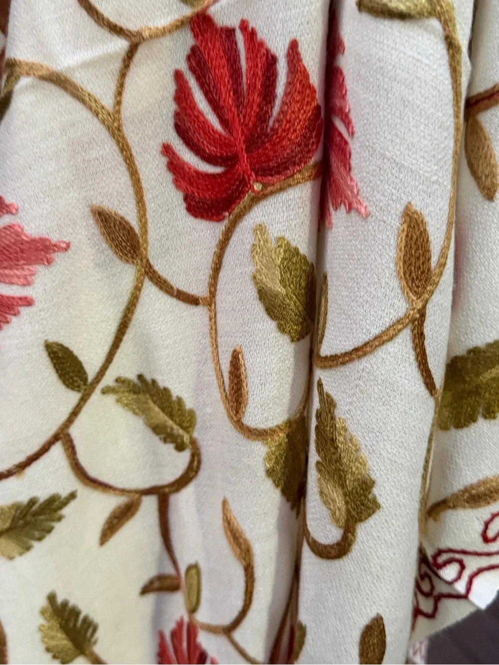 N/A cream shawl
